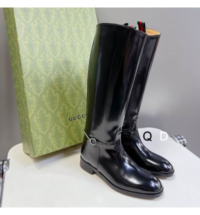 Gucci boots polished leather 35-42