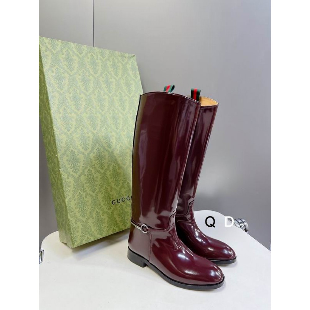 Gucci boots polished leather 35-42 Shoes