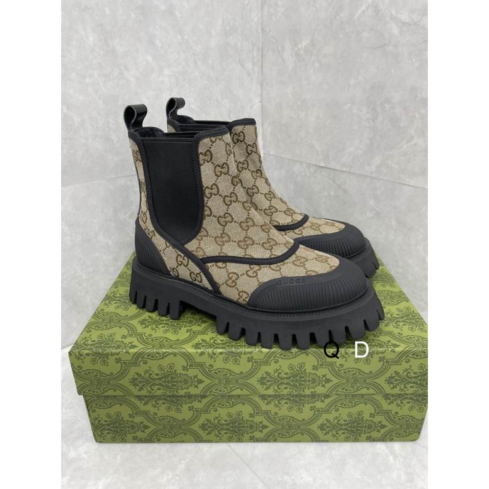 Gucci GG canvas boots Herren leather 35-42 Shoes