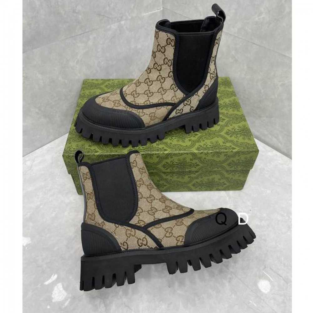 Gucci GG canvas boots Herren leather 35-42 Shoes