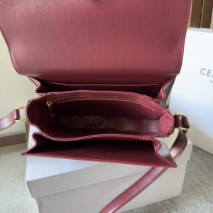 Celine triomphe bag in shiny calfskin leather 22.5x16.5x7.5cm Bags