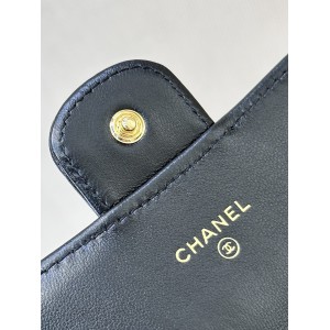Chanel flap wallet leather 100% 19.5×10×3cm Accesories