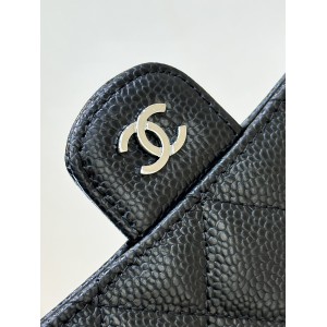 Chanel flap wallet leather 100% 19.5×10×3cm Accesories
