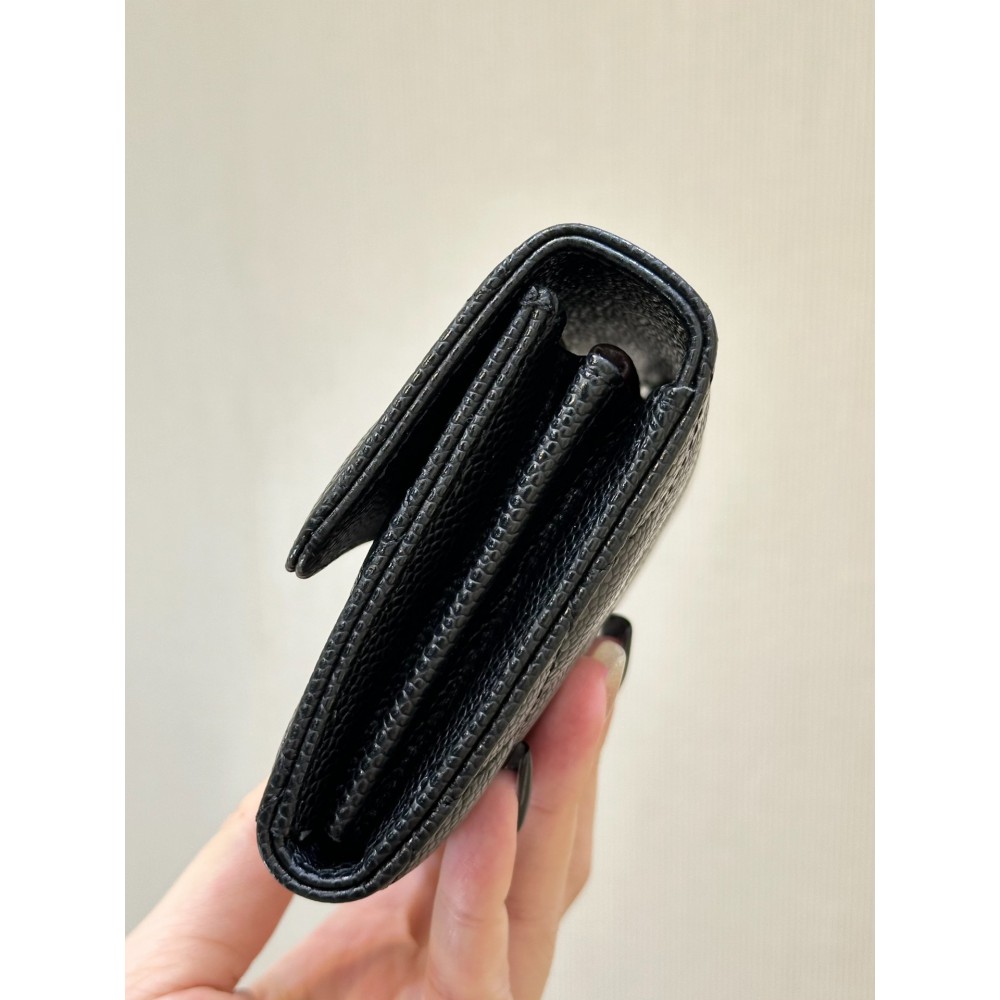 Chanel flap wallet leather 100% 19.5×10×3cm Accesories