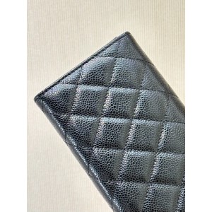 Chanel flap wallet leather 100% 19.5×10×3cm Accesories