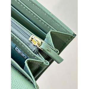 Chanel flap wallet leather 100% 19.5×10×3cm Accesories