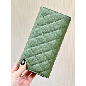 Chanel flap wallet leather 100% 19.5×10×3cm Accesories
