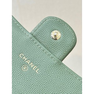 Chanel flap wallet leather 100% 19.5×10×3cm Accesories