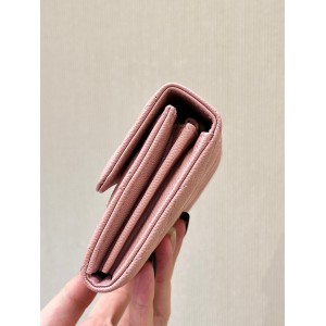 Chanel flap wallet leather 100% 19.5×10×3cm Accesories