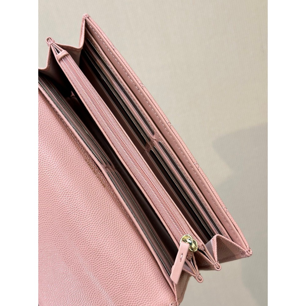 Chanel flap wallet leather 100% 19.5×10×3cm Accesories