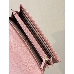 Chanel flap wallet leather 100% 19.5×10×3cm Accesories