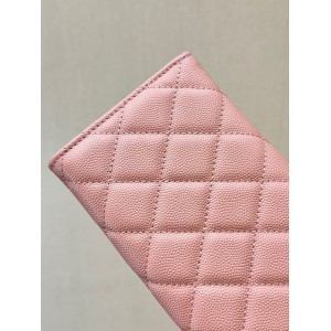 Chanel flap wallet leather 100% 19.5×10×3cm Accesories