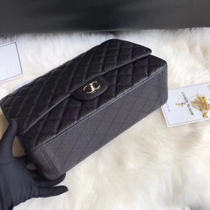 Chanel flap bag maxi 34 x 24 x 12 cm real leather 100% Bags