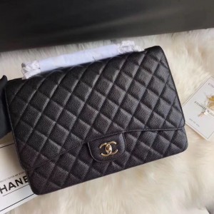 Chanel flap bag maxi 34 x 24 x 12 cm real leather 100% Bags