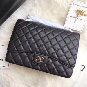 Chanel flap bag maxi 34 x 24 x 12 cm real leather 100% Bags
