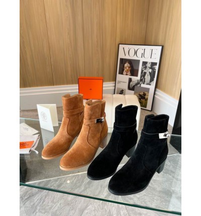 Hermes suede leather boots 35-42