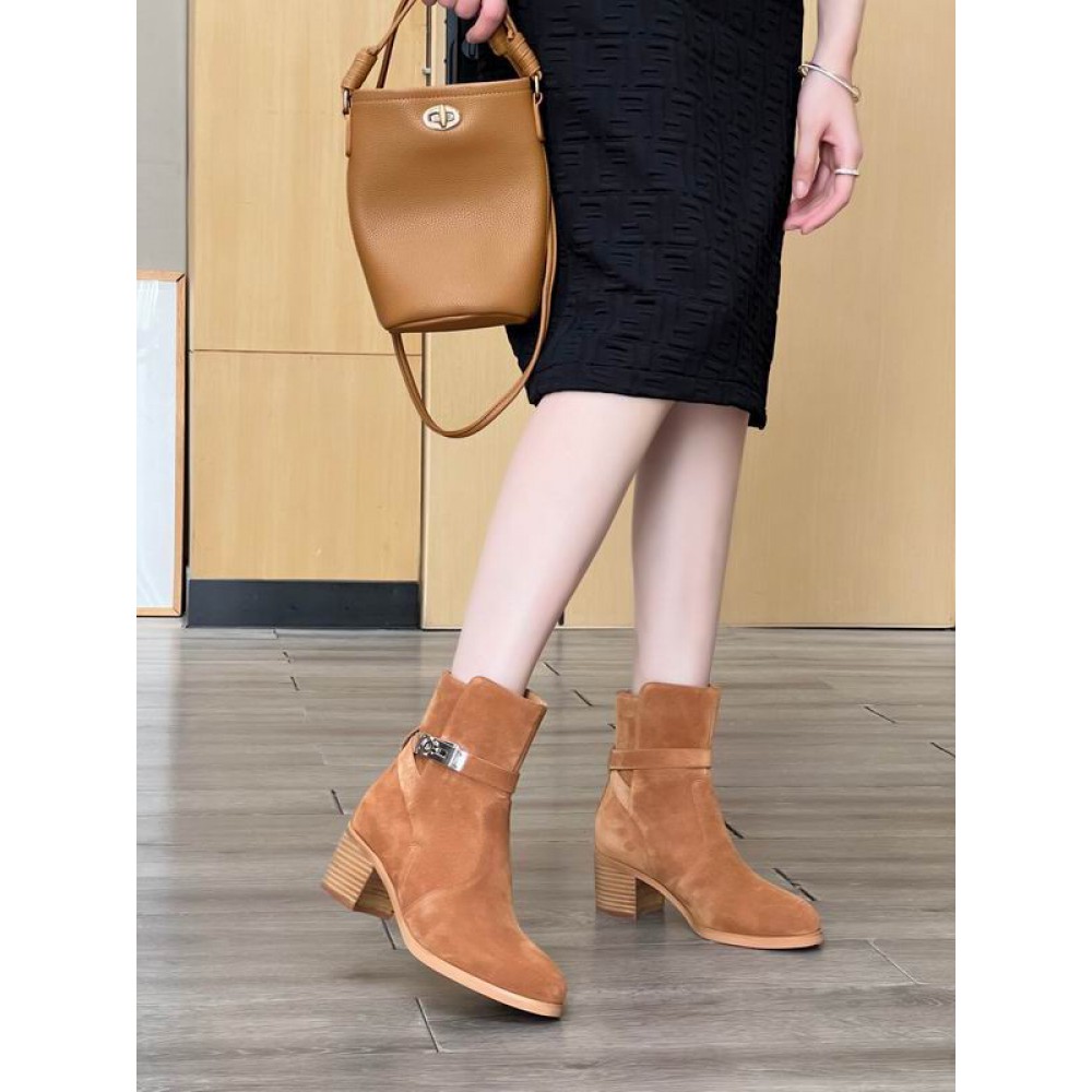 Hermes suede leather boots 35-42 Shoes