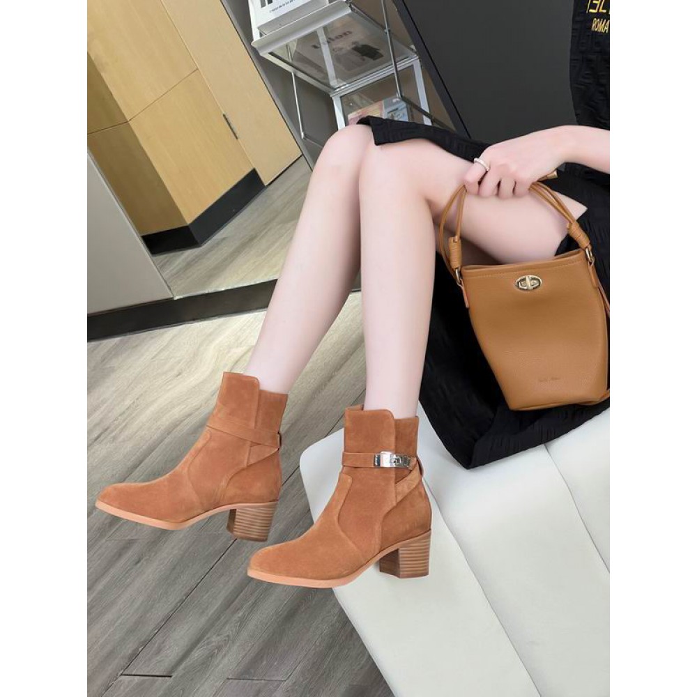 Hermes suede leather boots 35-42 Shoes