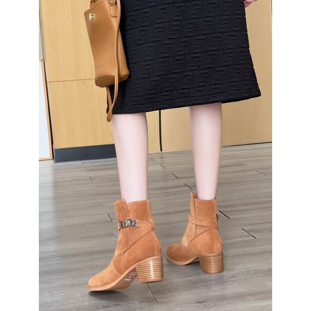 Hermes suede leather boots 35-42 Shoes