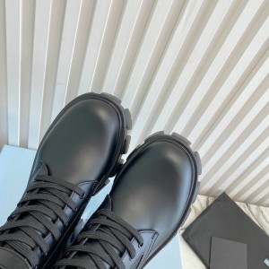 Prada monolith brushed leather boots 35-45 Shoes