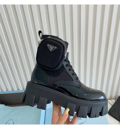 Prada monolith patent leather boots 35-45