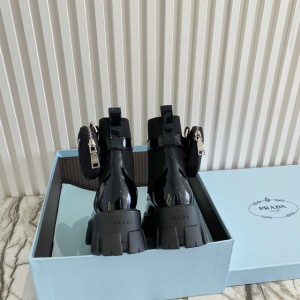 Prada monolith patent leather boots 35-45 Shoes