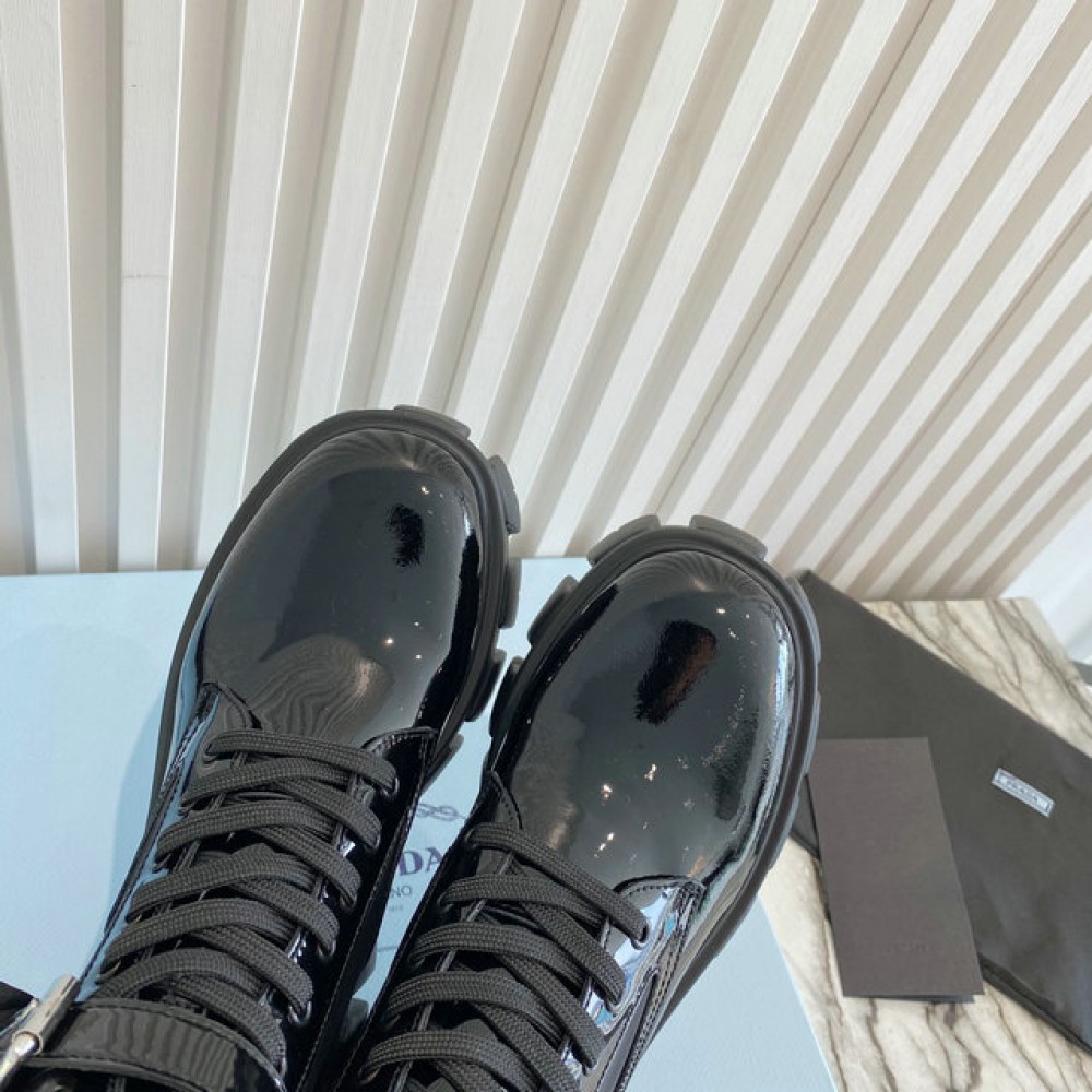 Prada monolith patent leather boots 35-45 Shoes