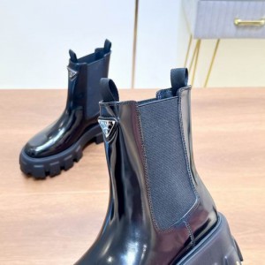 Prada monolith pattent leather boots 35-45 Shoes