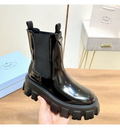 Prada monolith pattent leather boots 35-45