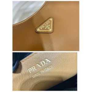 Prada Arqué large leather shoulder bag 39x26.5x8cm Bags