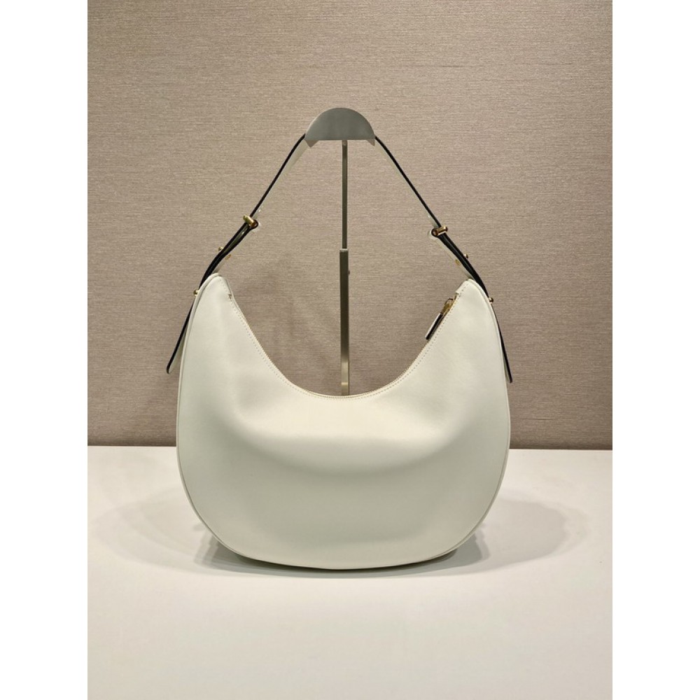 Prada Arqué large leather shoulder bag 39x26.5x8cm Bags