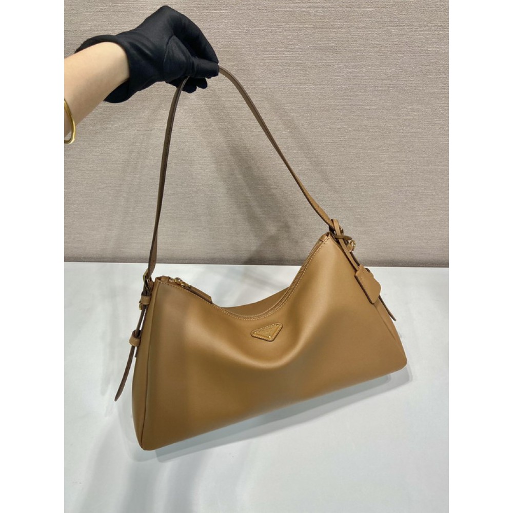 Prada Aimée large leather shoulder bag 39x23x12cm Prada tote bags