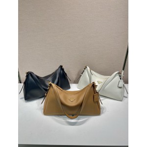 Prada Aimée large leather shoulder bag 39x23x12cm Prada tote bags