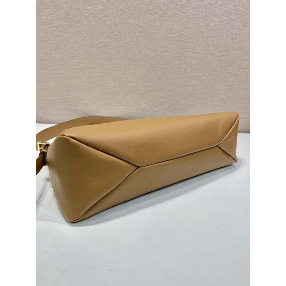 Prada Aimée large leather shoulder bag 39x23x12cm Prada tote bags