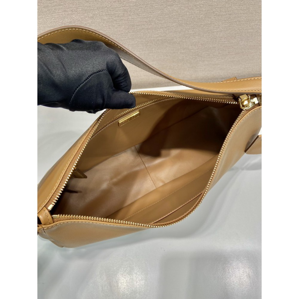 Prada Aimée large leather shoulder bag 39x23x12cm Prada tote bags