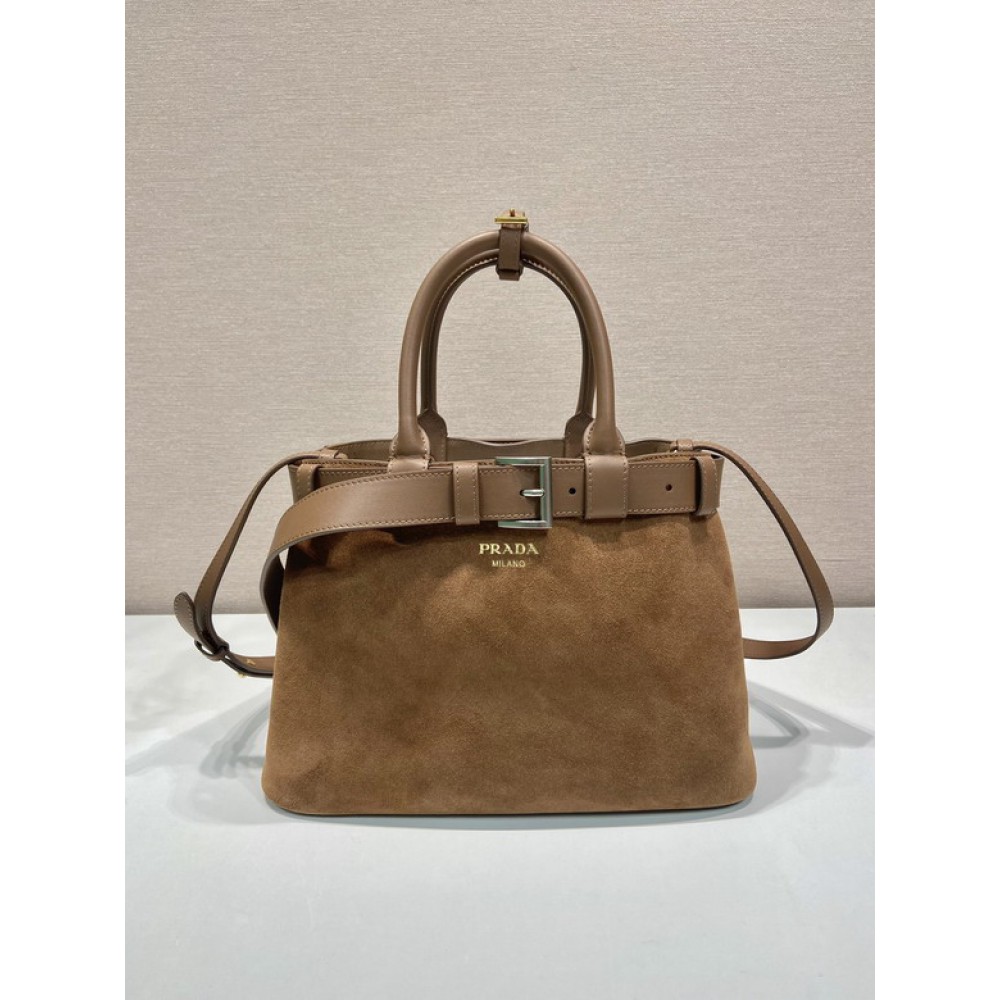 Prada Buckle small leather handbag with belt 32x23x11cm Bags