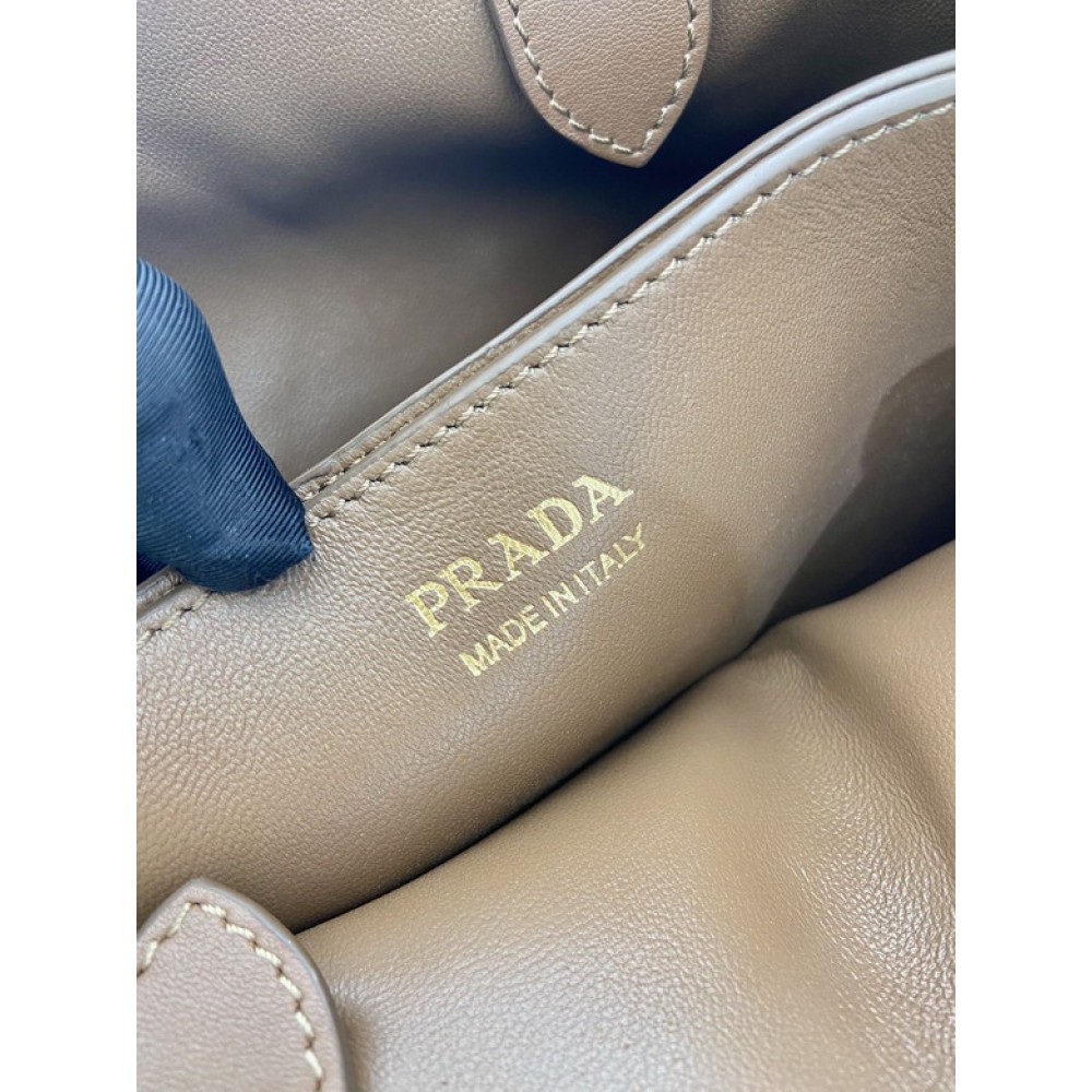 Prada Buckle small leather handbag with belt 32x23x11cm Bags