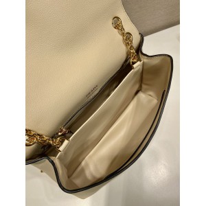 Prada Travertine Medium leather shoulder bag 29x16x9.5cm Bags