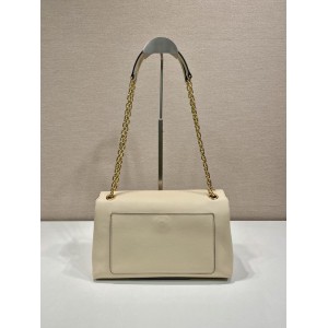 Prada Travertine Medium leather shoulder bag 29x16x9.5cm Bags