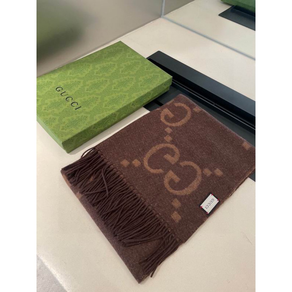 Gucci scarf 45x195cm cotton-silk Accesories