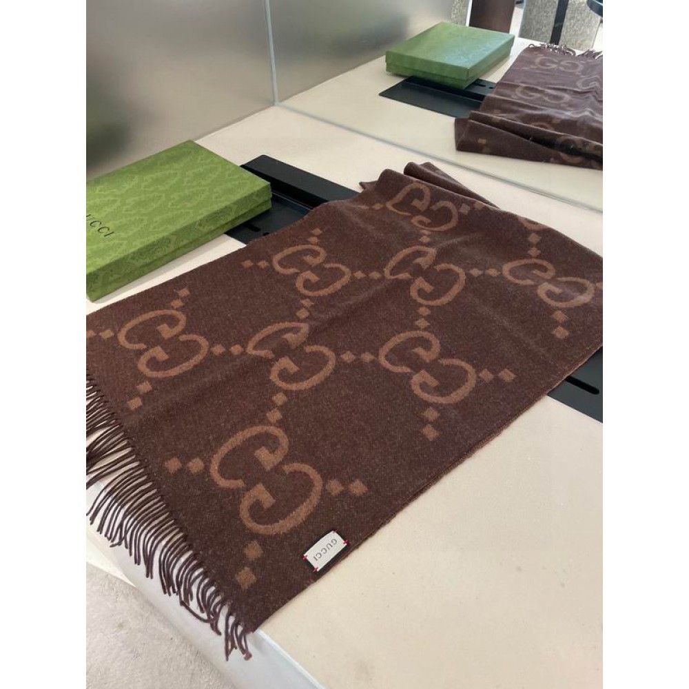 Gucci scarf 45x195cm cotton-silk Accesories