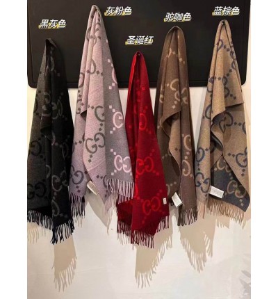 Gucci scarf 45x195cm cotton-silk