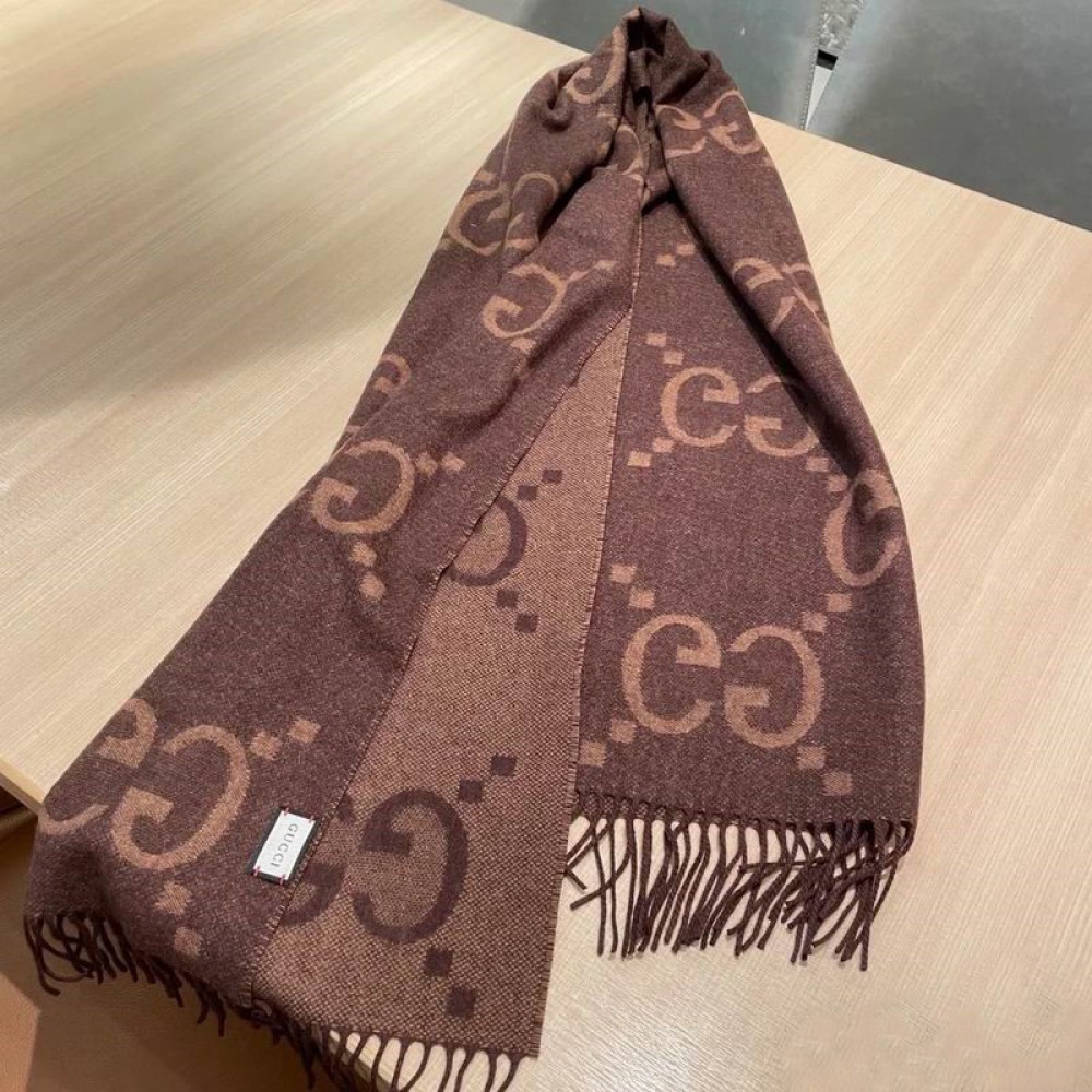 Gucci scarf 45x195cm cotton-silk Accesories