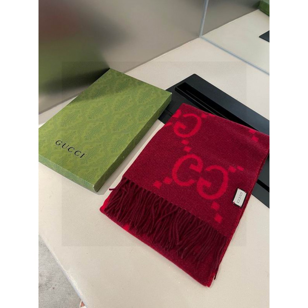 Gucci scarf 45x195cm cotton-silk Accesories