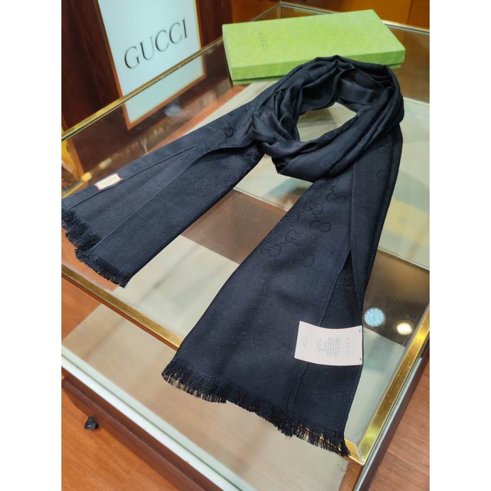 Gucci scarf 70x200cm cotton-silk Accesories