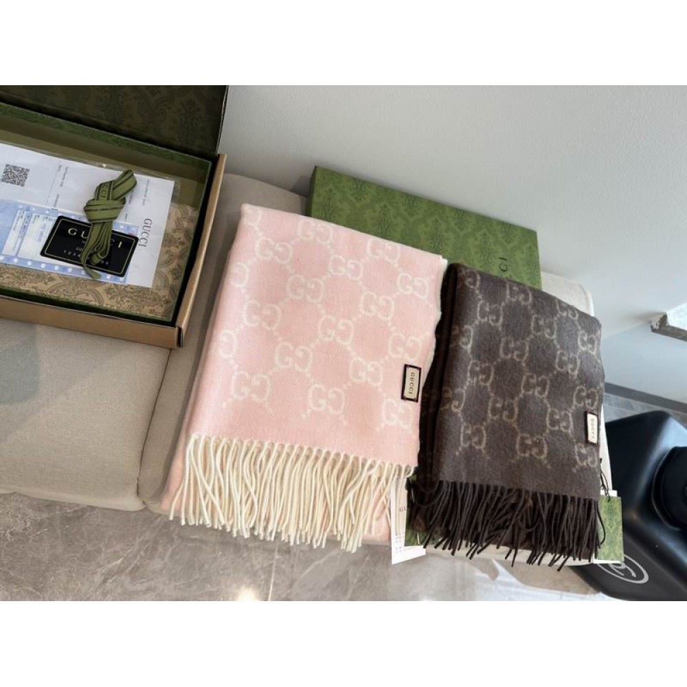 Gucci scarf 200x47cm cotton silk Accesories