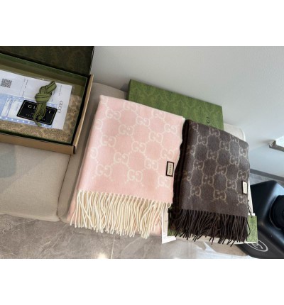 Gucci scarf 200x47cm cotton silk