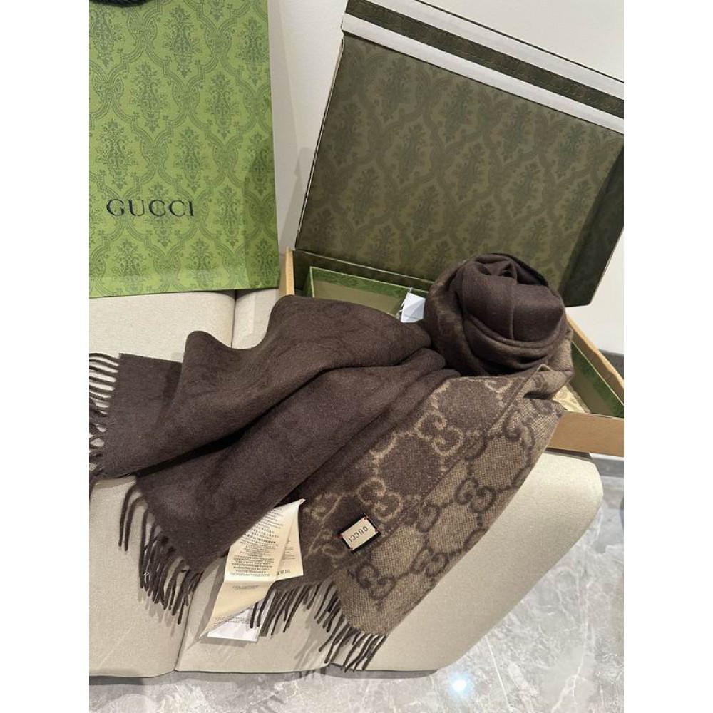 Gucci scarf 200x47cm cotton silk Accesories