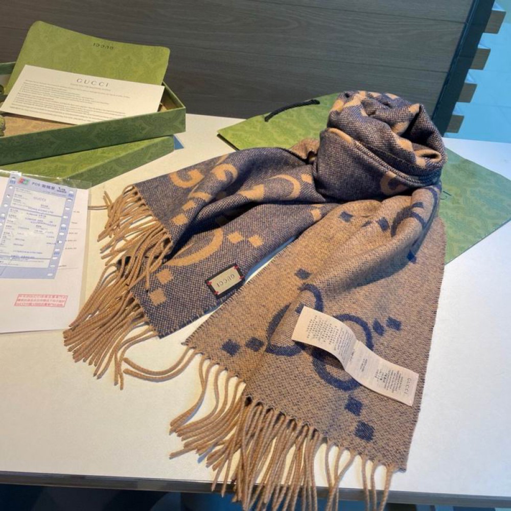 Gucci scarf 45x195cm cotton-silk Accesories