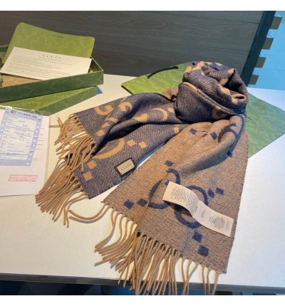 Gucci scarf 45x195cm cotton-silk